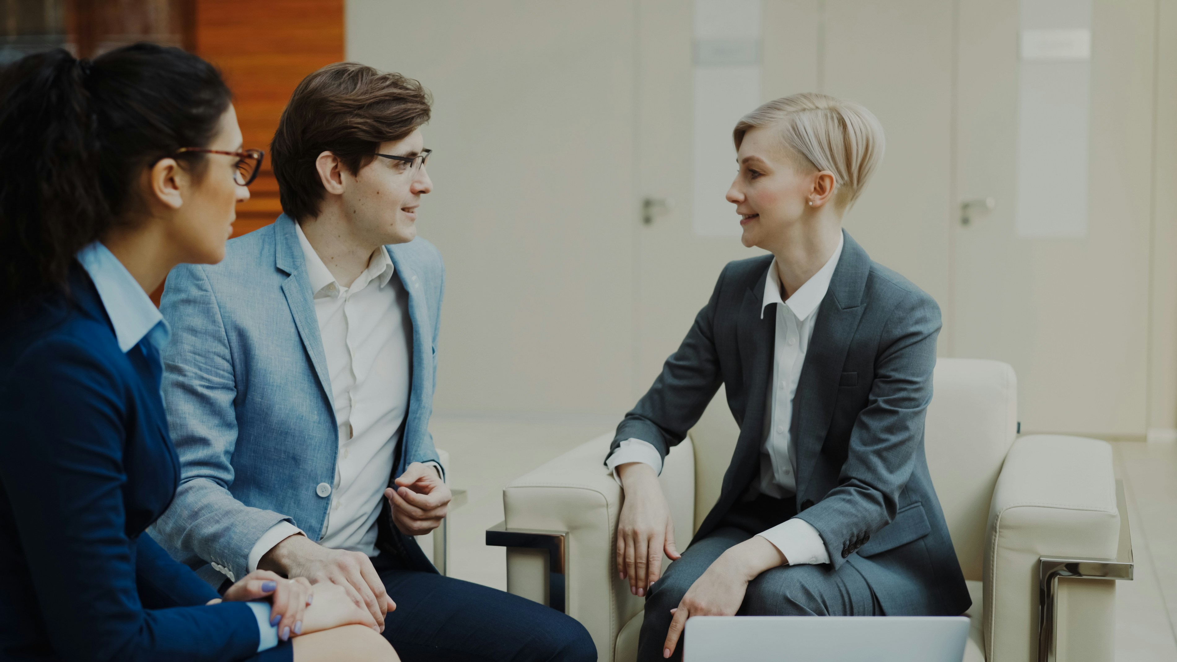 Team meeting at a modern office